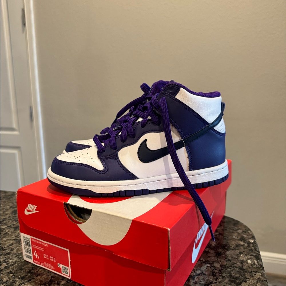 Dunk High GS 'White Midnight Navy'
